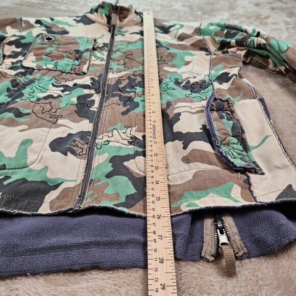 Y2K Triple Five Soul Camouflage Jacket Mens Size M Full Zip Long Sleeve 555 Soul - Picture 8 of 16